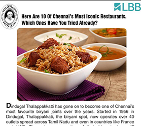 Chennai’s Top 10 Most Iconic Restaurants